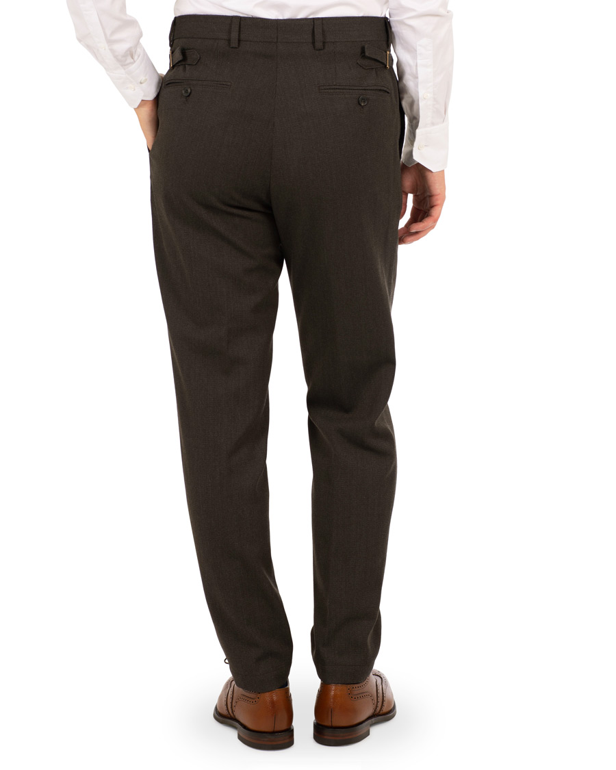Herre | Bukser | Oscar Jacobson | Trent Side Adjusters Trousers Brown
