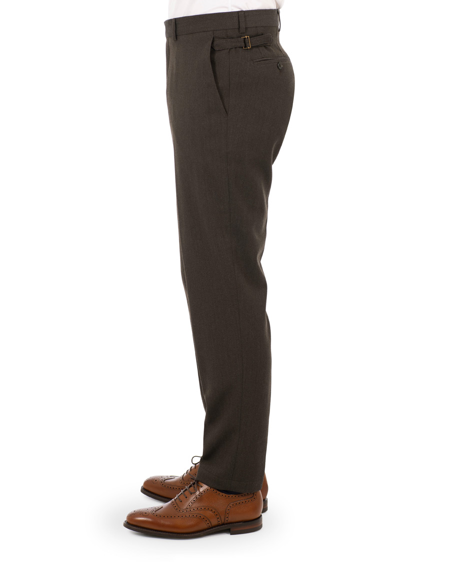 Herre | Bukser | Oscar Jacobson | Trent Side Adjusters Trousers Brown