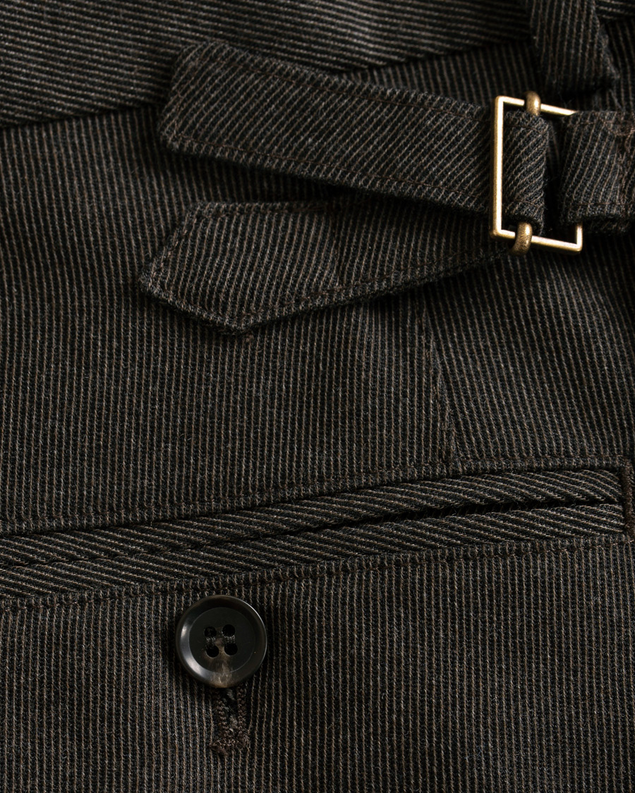 Herre | Bukser | Oscar Jacobson | Trent Side Adjusters Trousers Brown