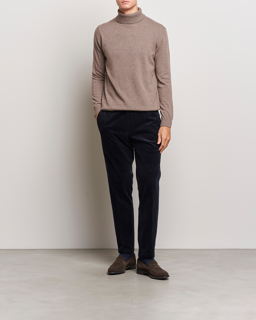 Herre | Bukser | Oscar Jacobson | Denz Corduroy Trousers Navy