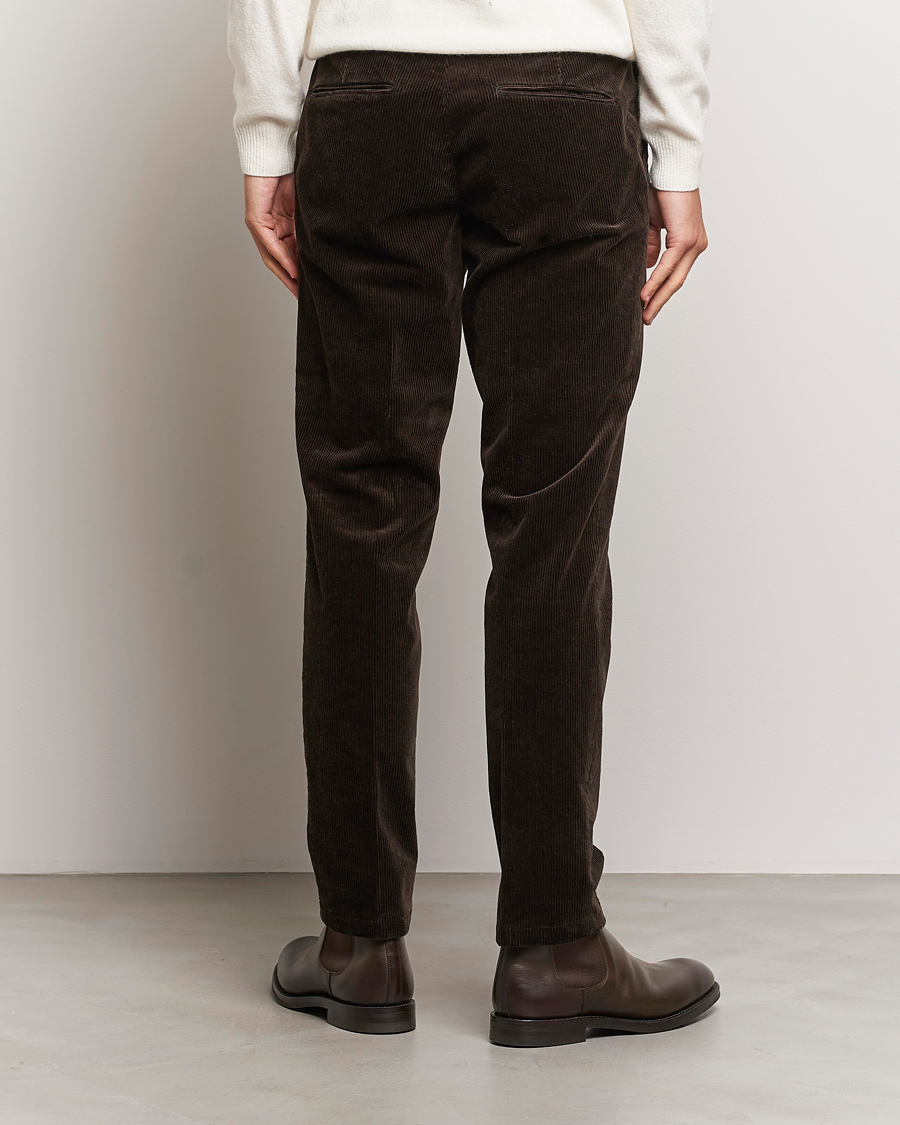 Herre | Bukser | Oscar Jacobson | Denz Corduroy Trousers Dark Brown