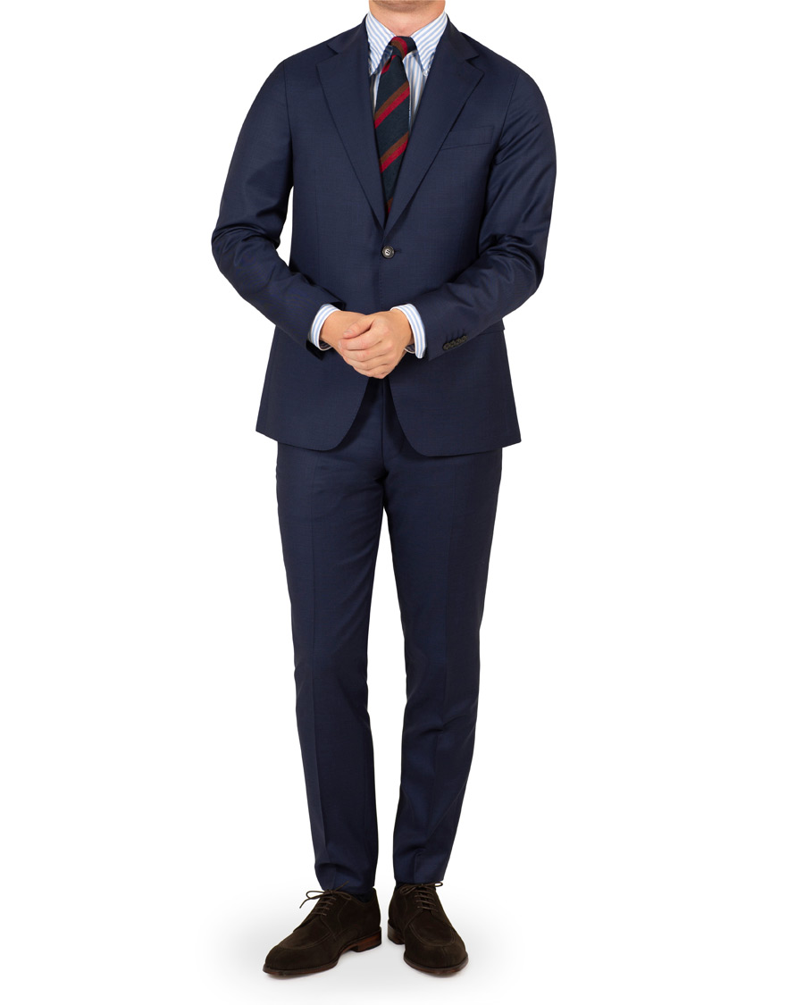Herre | Dresser | Oscar Jacobson | Ego Super 120 Wool Drago Suit Blue