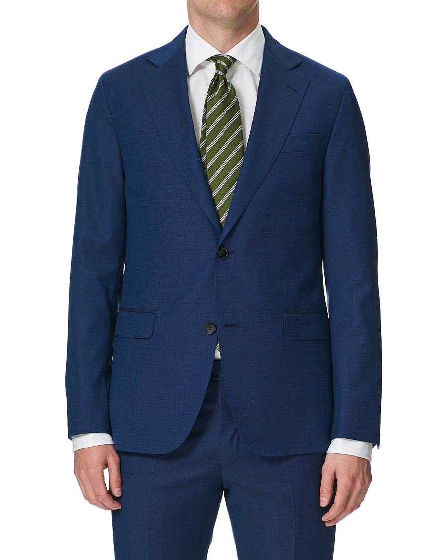 Herre | Dressjakker | Oscar Jacobson | Fogerty Wool Blazer Blue