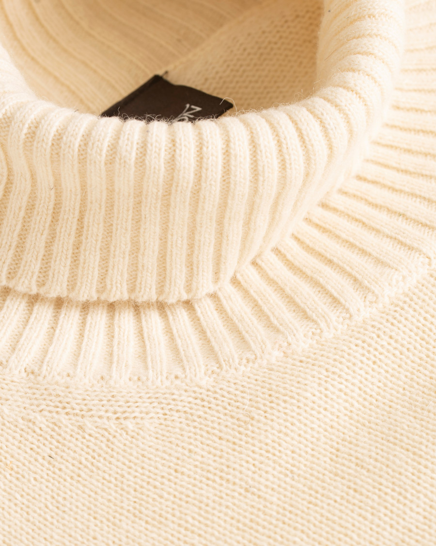 Herre | Gensere | Oscar Jacobson | Kristopher Alpaca Wool Rollneck White