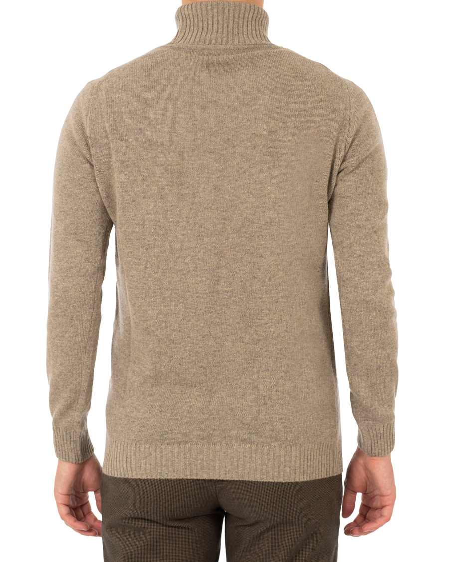 Herre | Gensere | Oscar Jacobson | Kristopher Alpaca Wool Rollneck Light Brown
