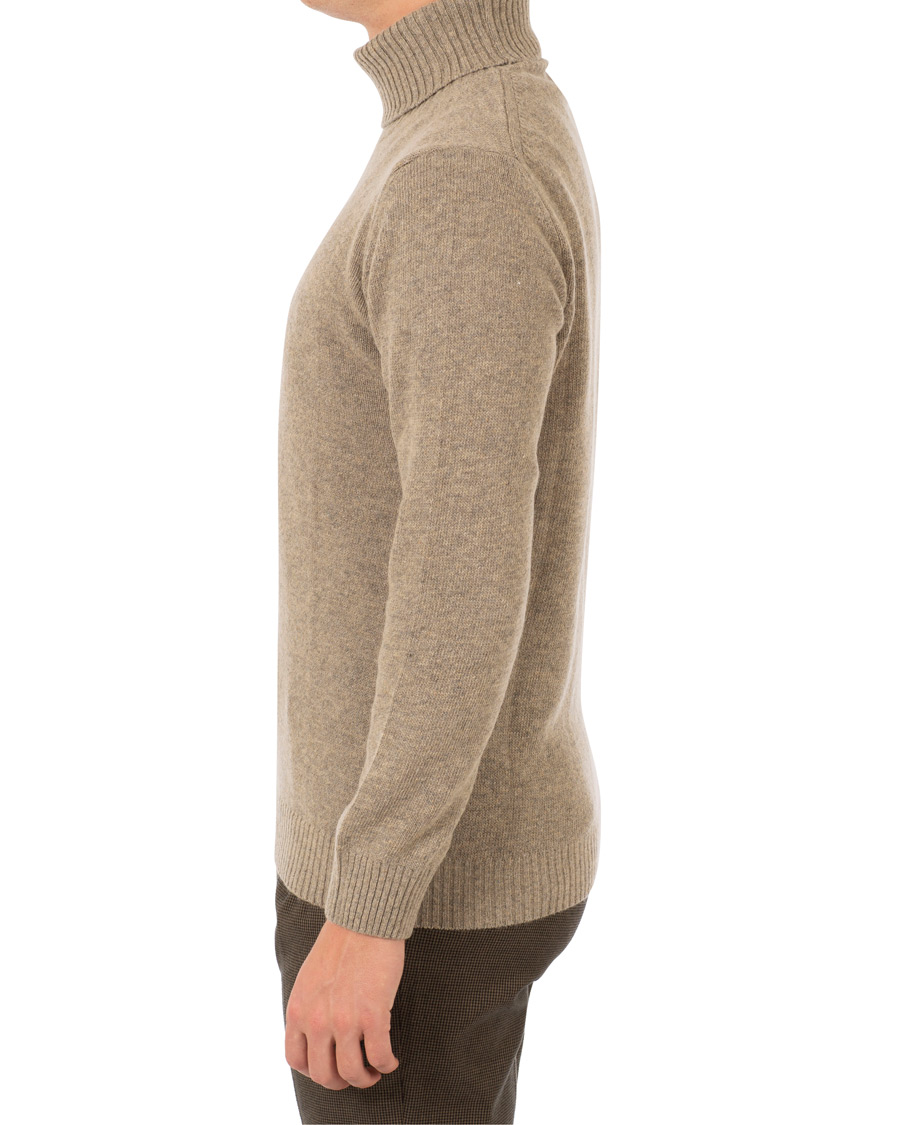 Herre | Gensere | Oscar Jacobson | Kristopher Alpaca Wool Rollneck Light Brown