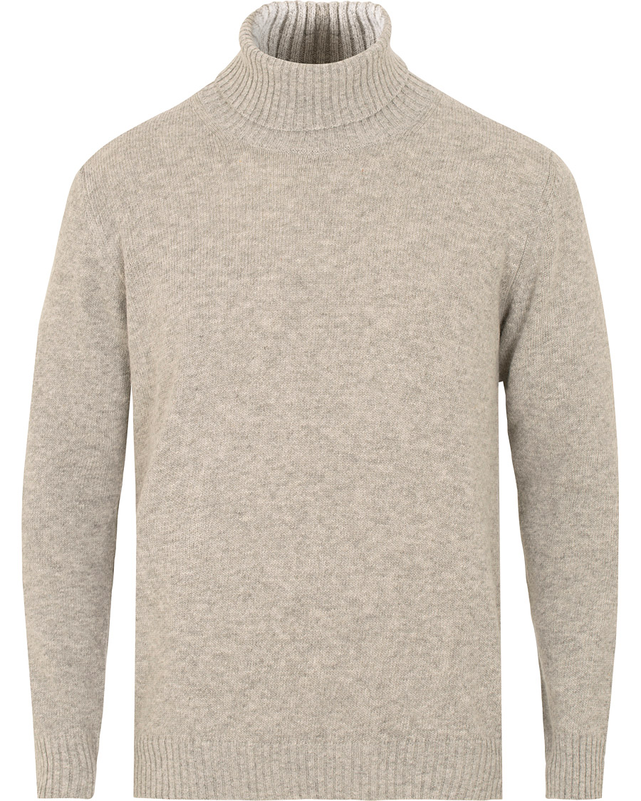 Herre | Gensere | Oscar Jacobson | Kristopher Alpaca Wool Rollneck Light Grey