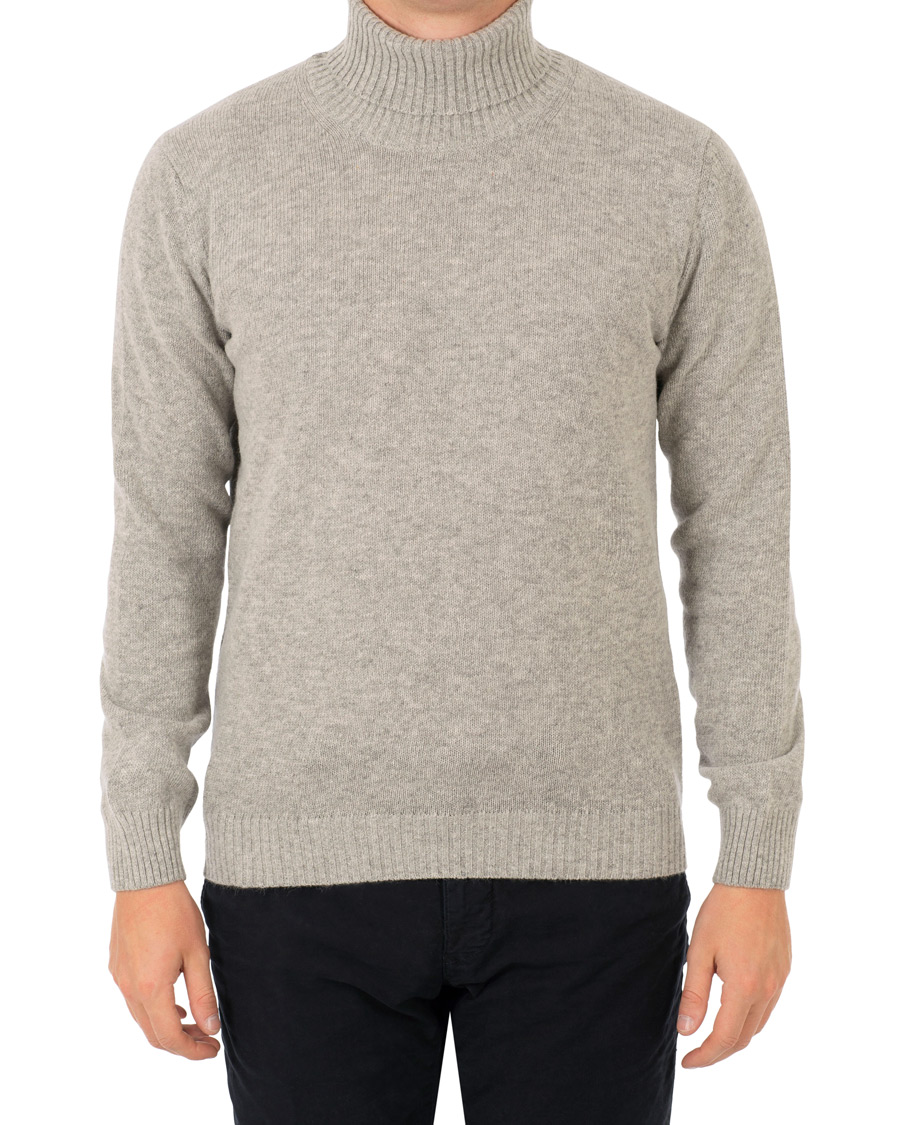 Herre | Gensere | Oscar Jacobson | Kristopher Alpaca Wool Rollneck Light Grey