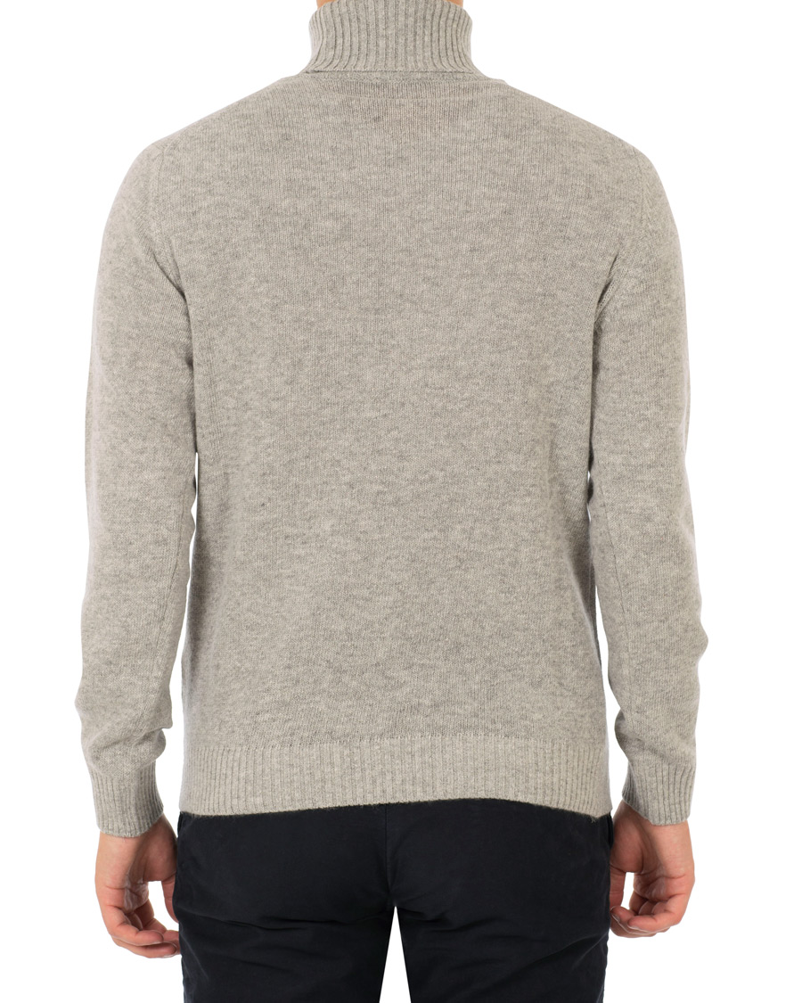 Herre | Gensere | Oscar Jacobson | Kristopher Alpaca Wool Rollneck Light Grey
