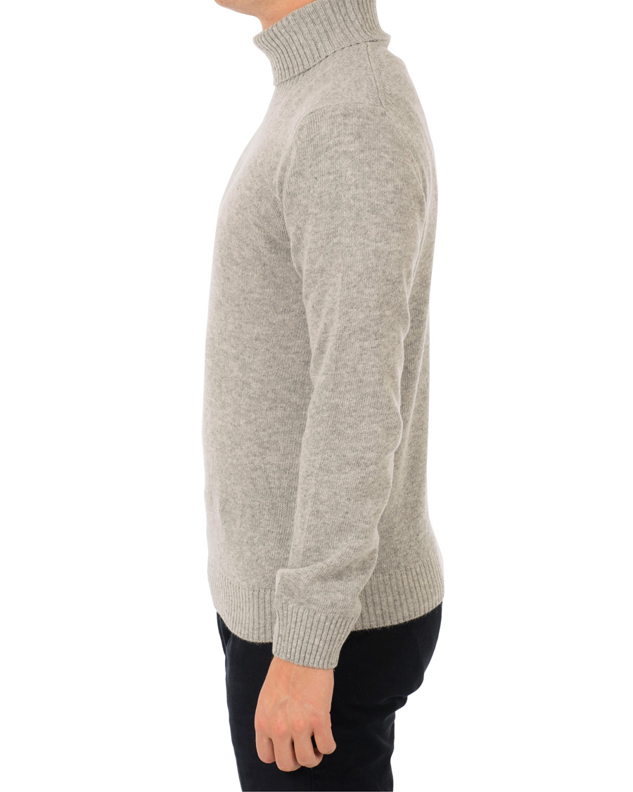 Herre | Gensere | Oscar Jacobson | Kristopher Alpaca Wool Rollneck Light Grey