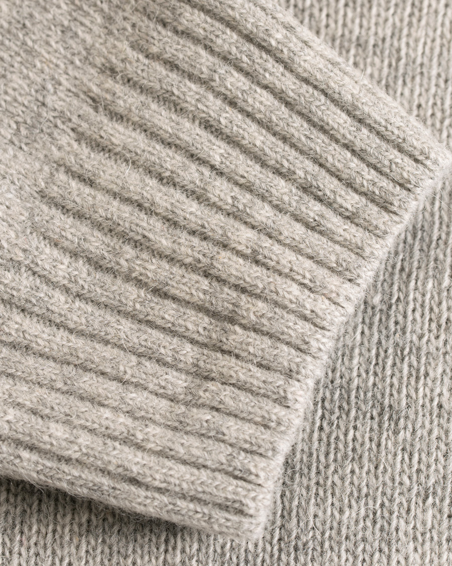 Herre | Gensere | Oscar Jacobson | Kristopher Alpaca Wool Rollneck Light Grey