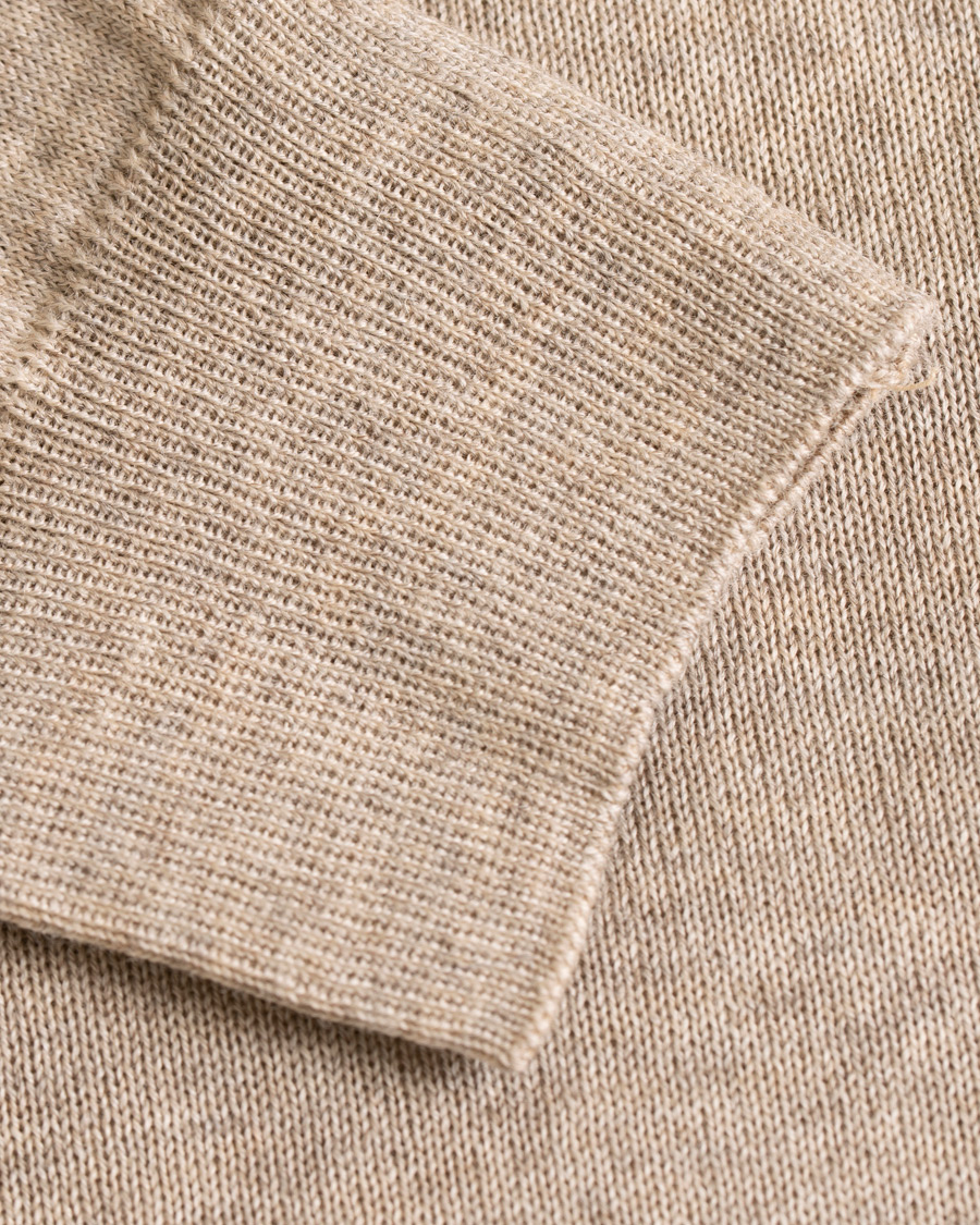 Herre | Gensere | Oscar Jacobson | Cole Extra Fine Merino Rollneck Beige