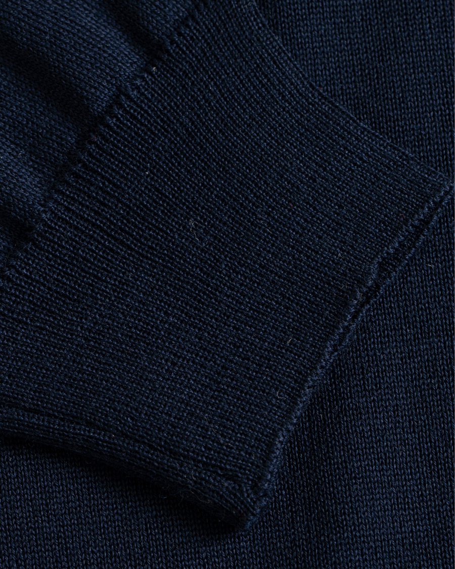 Herre | Gensere | Oscar Jacobson | Cole Extra Fine Merino Rollneck Navy