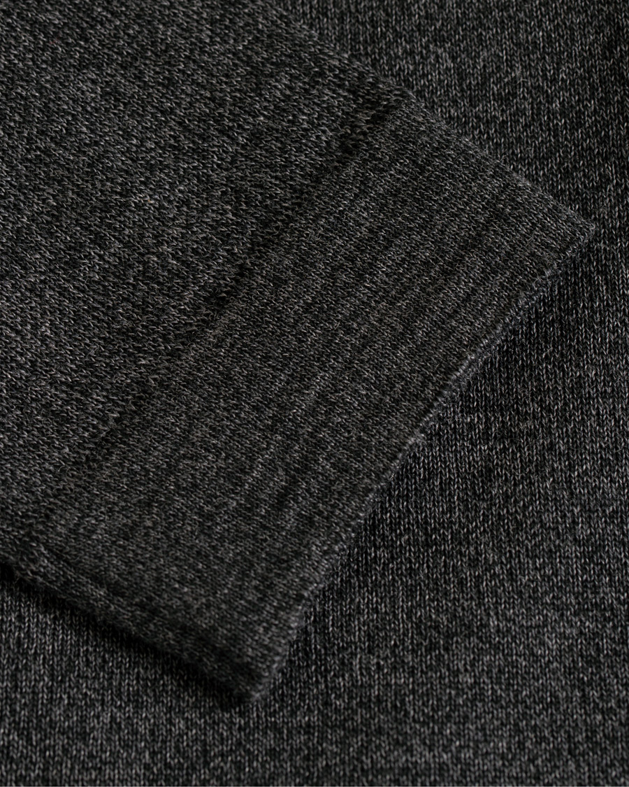 Herre | Gensere | Oscar Jacobson | Ariel Extra Fine Merino Full Zip Grey