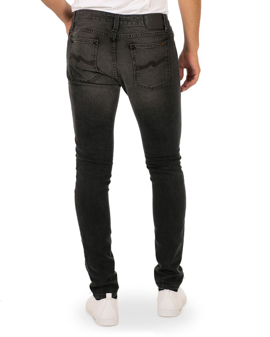 Herre | Jeans | Nudie Jeans | Skinny Lin Organic Jeans Black Movement