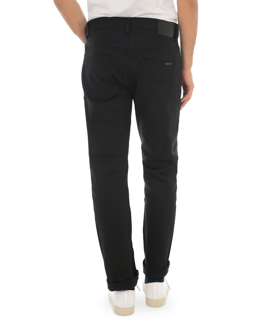 Herre | Jeans | Nudie Jeans | Sleepy Sixten Organic Jeans Dry Black Selvedge