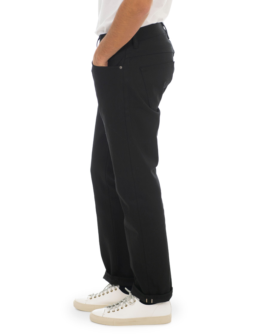 Herre | Jeans | Nudie Jeans | Sleepy Sixten Organic Jeans Dry Black Selvedge