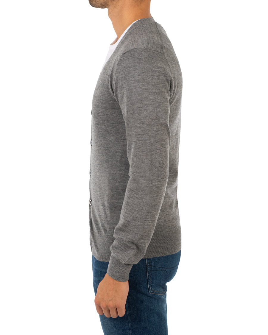 Herre | Gensere | Tiger of Sweden | Navid Extra Fine Merino Cardigan Grey
