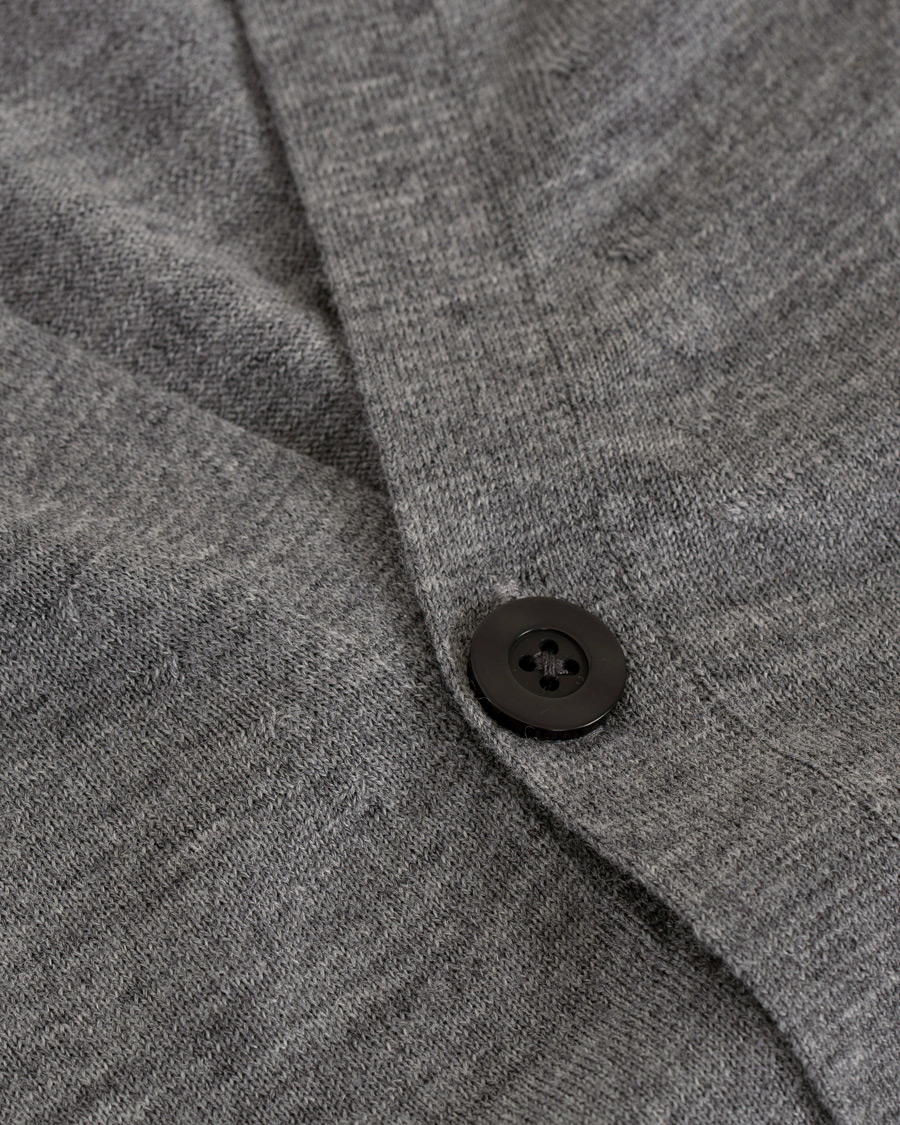 Herre | Gensere | Tiger of Sweden | Navid Extra Fine Merino Cardigan Grey
