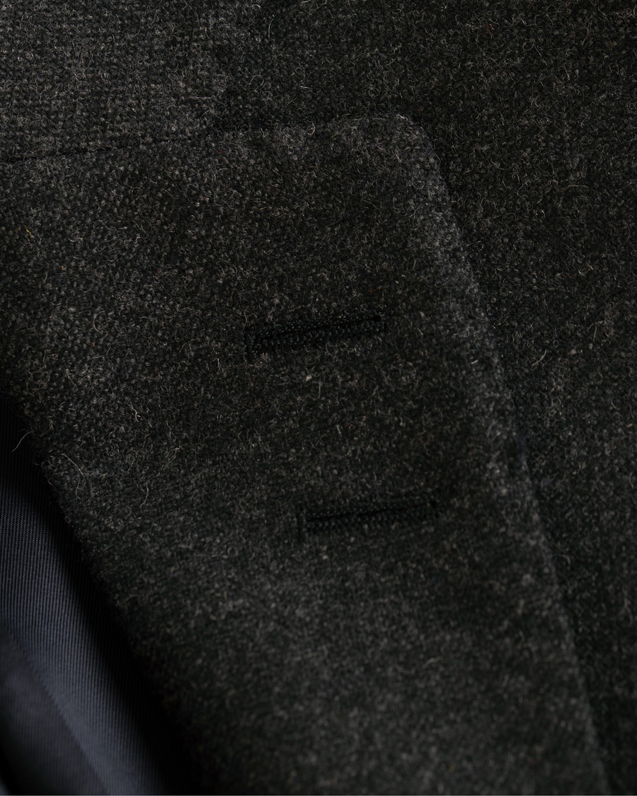 Herre | Dressjakker | Tiger of Sweden | Jamot Flannel Patch Pocket Blazer Dark Grey