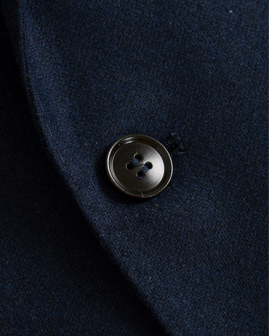 Herre | Dressjakker | Tiger of Sweden | Jamot Flannel Patch Pocket Blazer Navy
