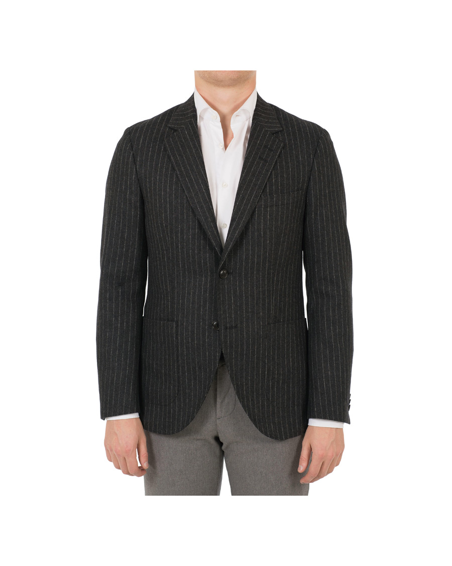 Herre | Dressjakker | Tiger of Sweden | Jamot Pinstripe Patch Pocket Blazer Dark Grey