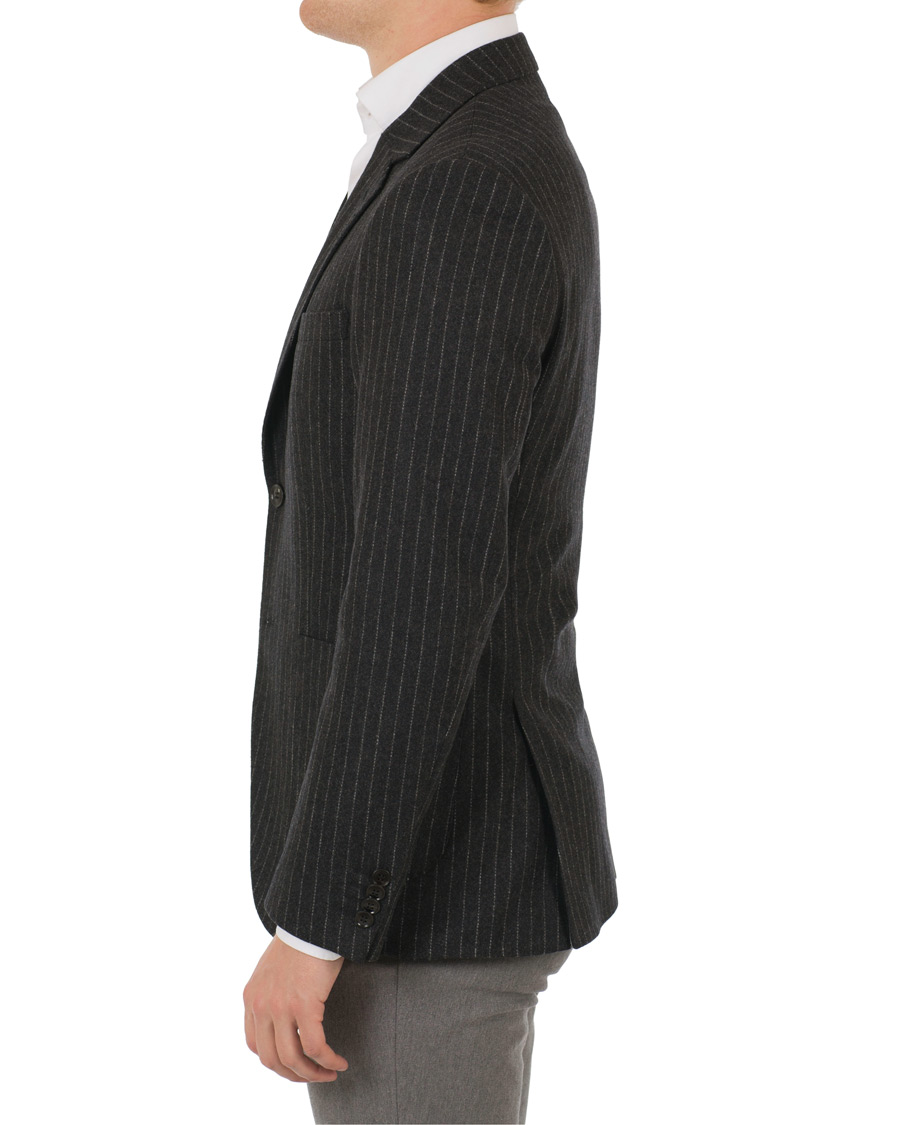 Herre | Dressjakker | Tiger of Sweden | Jamot Pinstripe Patch Pocket Blazer Dark Grey