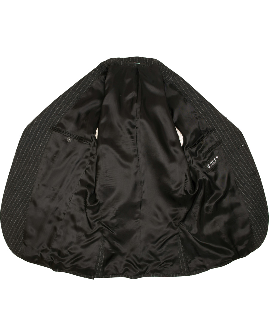 Herre | Dressjakker | Tiger of Sweden | Jamot Pinstripe Patch Pocket Blazer Dark Grey