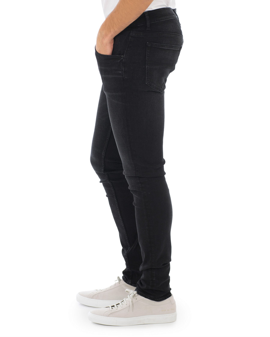 Herre | Jeans | Tiger of Sweden Jeans | Slim Gray Stretch Jeans Washed Black