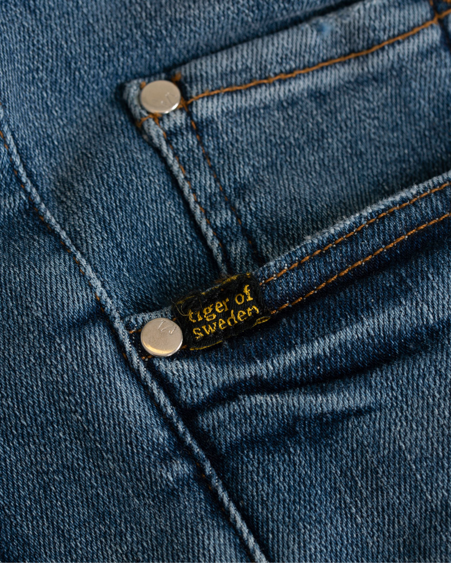 Herre | Jeans | Tiger of Sweden Jeans | Slim Finer Stretch Jeans Light Blue
