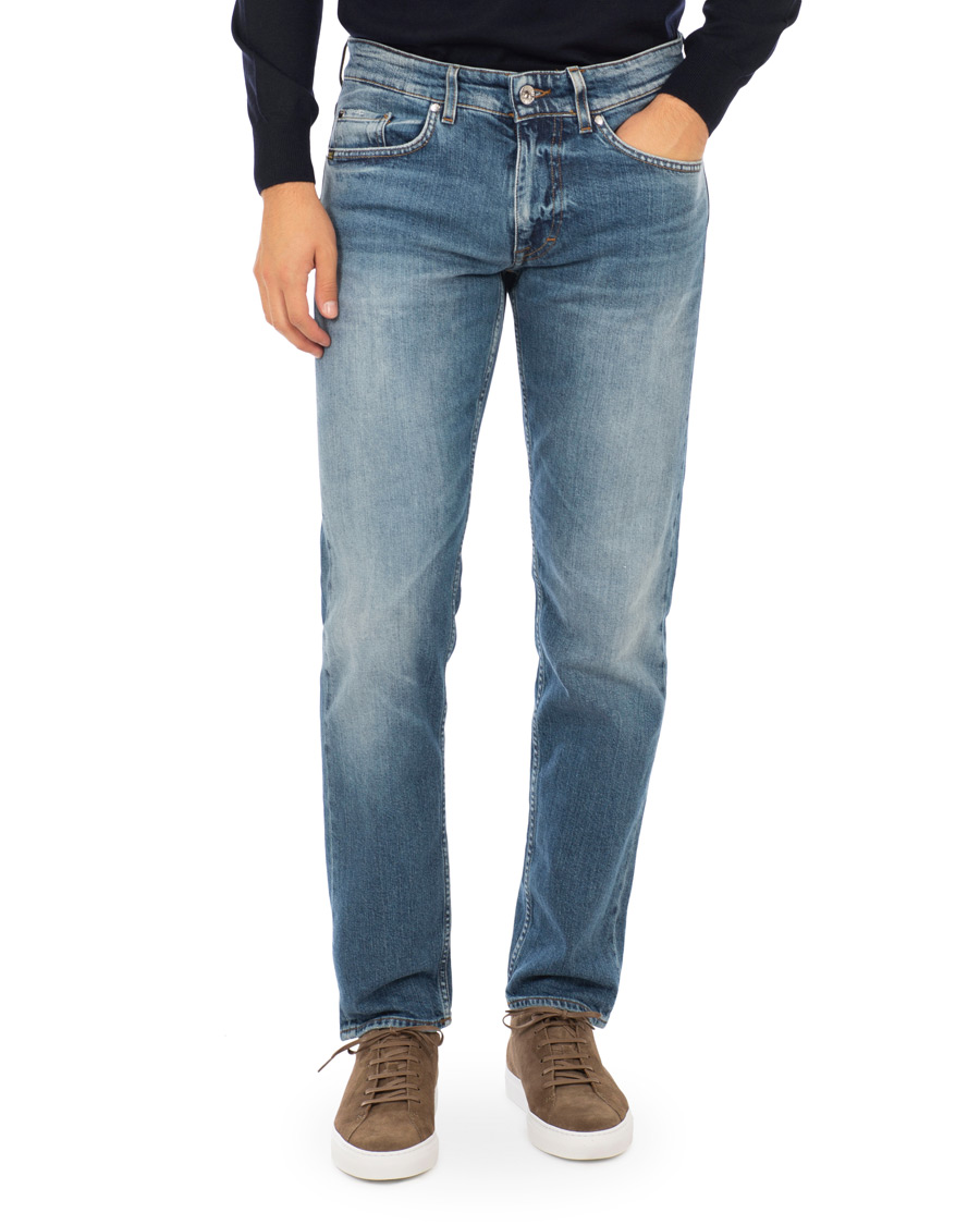 Herre | Jeans | Tiger of Sweden Jeans | Straight Lone Stretch Jeans Mid Blue