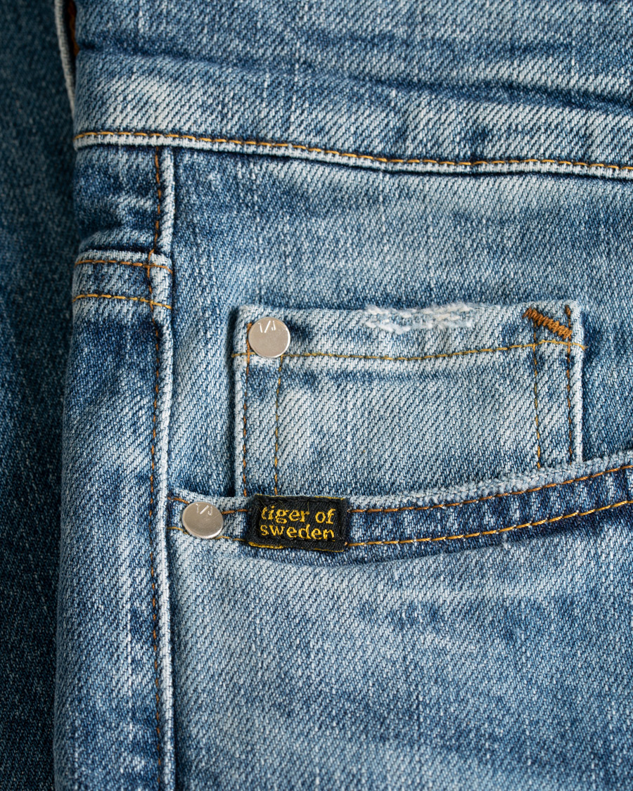 Herre | Jeans | Tiger of Sweden Jeans | Straight Lone Stretch Jeans Mid Blue