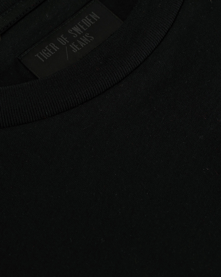 Herre | T-Shirts | Tiger of Sweden Jeans | Fleek Crew Neck Tee Black