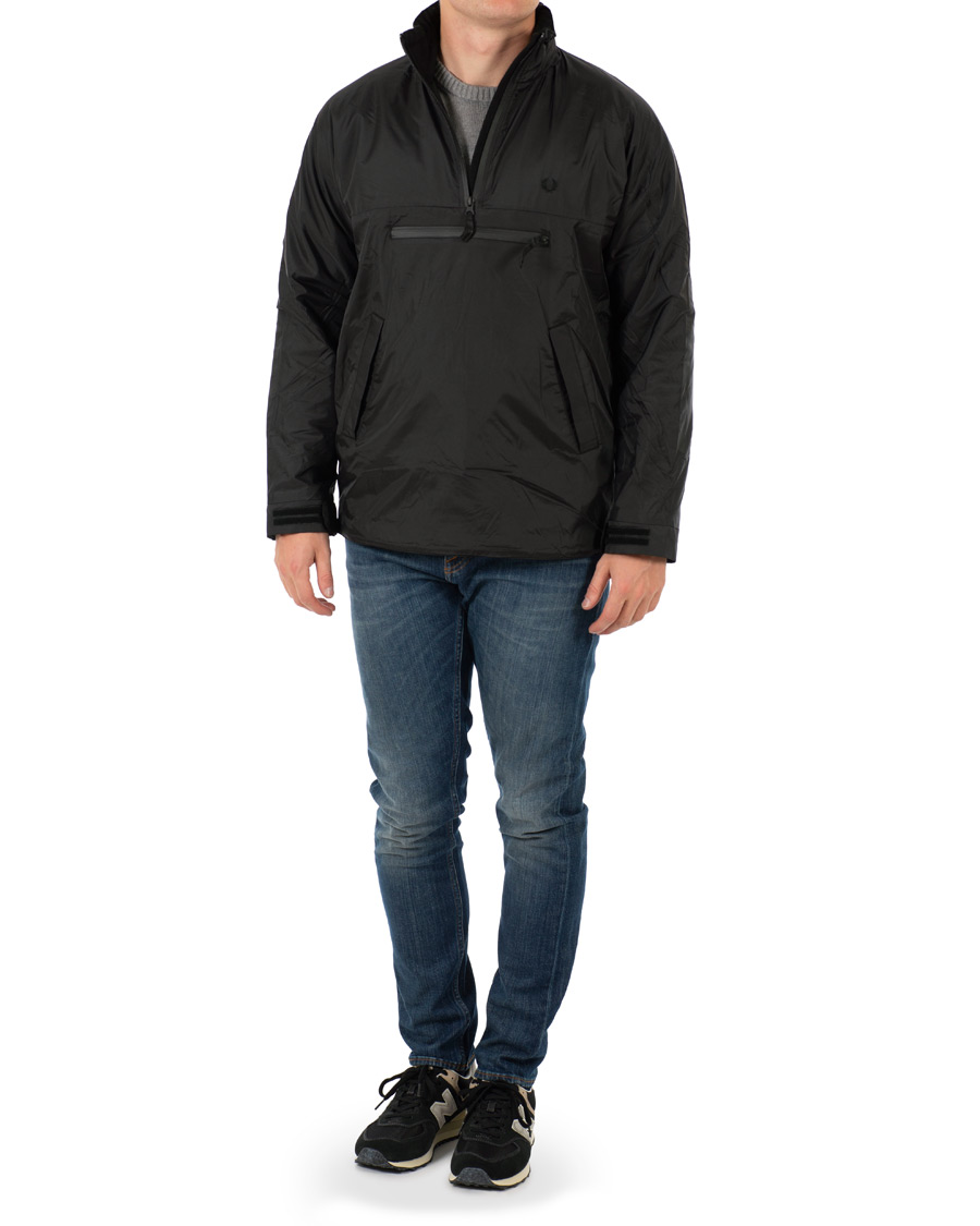 Herre | Jakker | Fred Perry | Half Zip Hooded Jacket Black