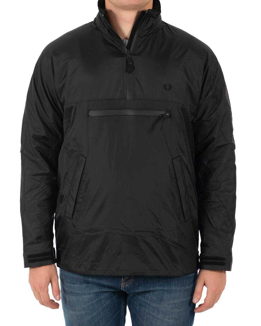 Herre | Jakker | Fred Perry | Half Zip Hooded Jacket Black