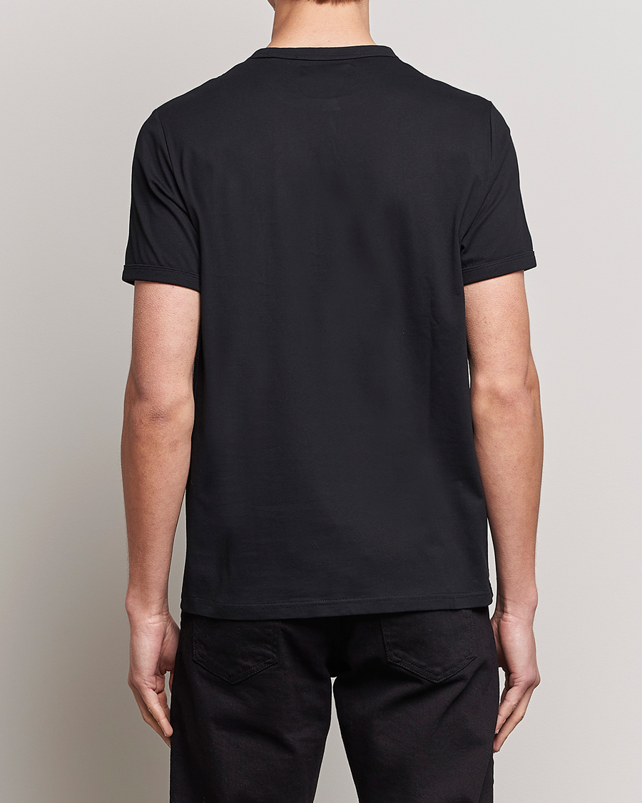 Herre | T-Shirts | Fred Perry | Ringer Crew Neck Tee Black
