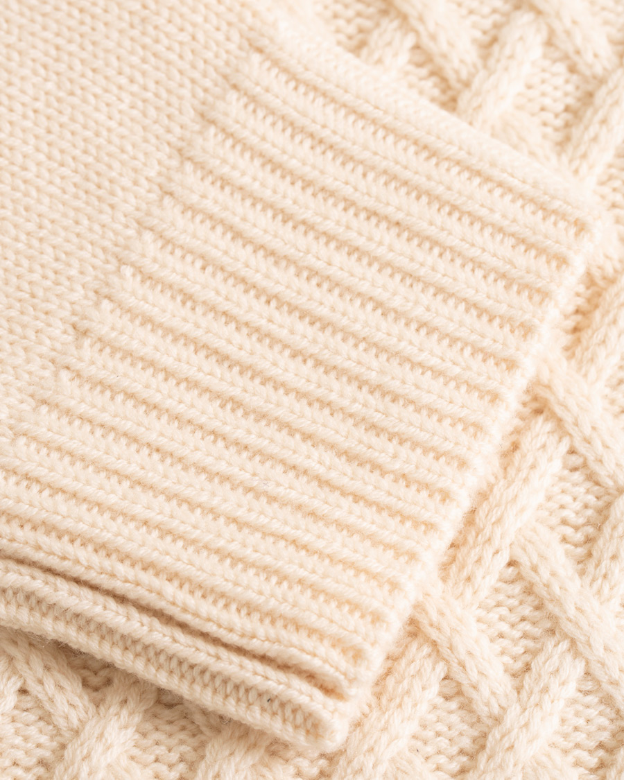 Herre | Gensere | Vince | Fisherman Cable Crew White