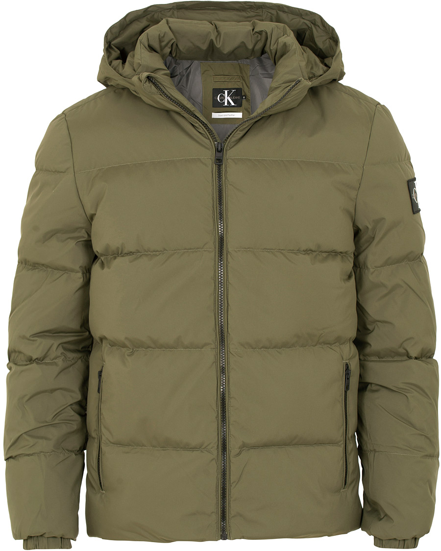 Herre | Jakker | Calvin Klein Jeans | Down Hooded Jacket Grape Leaf