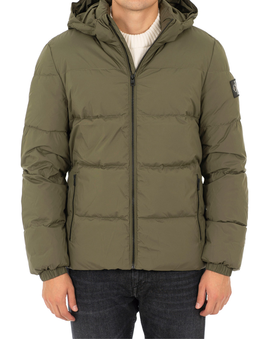 Herre | Jakker | Calvin Klein Jeans | Down Hooded Jacket Grape Leaf