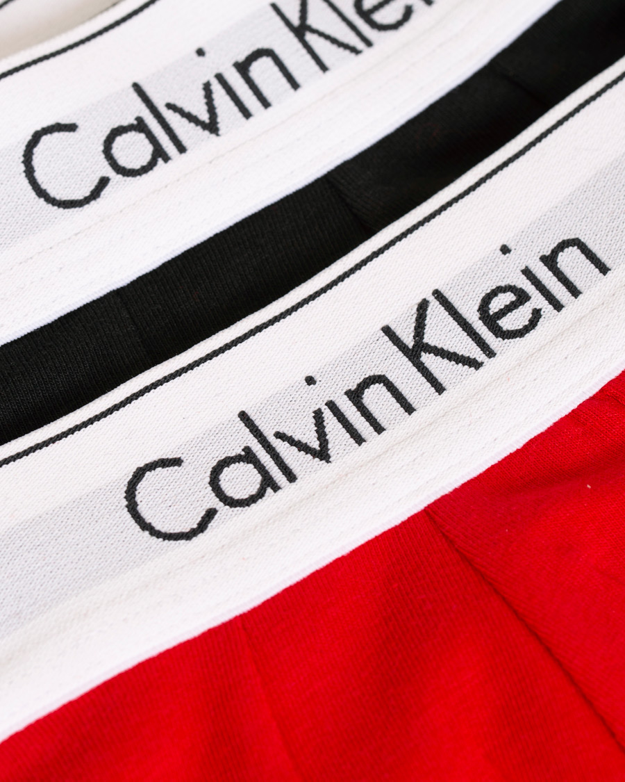 Herre | Undertøy | Calvin Klein | Modern Cotton Stretch 2-Pack Trunk Red/Black