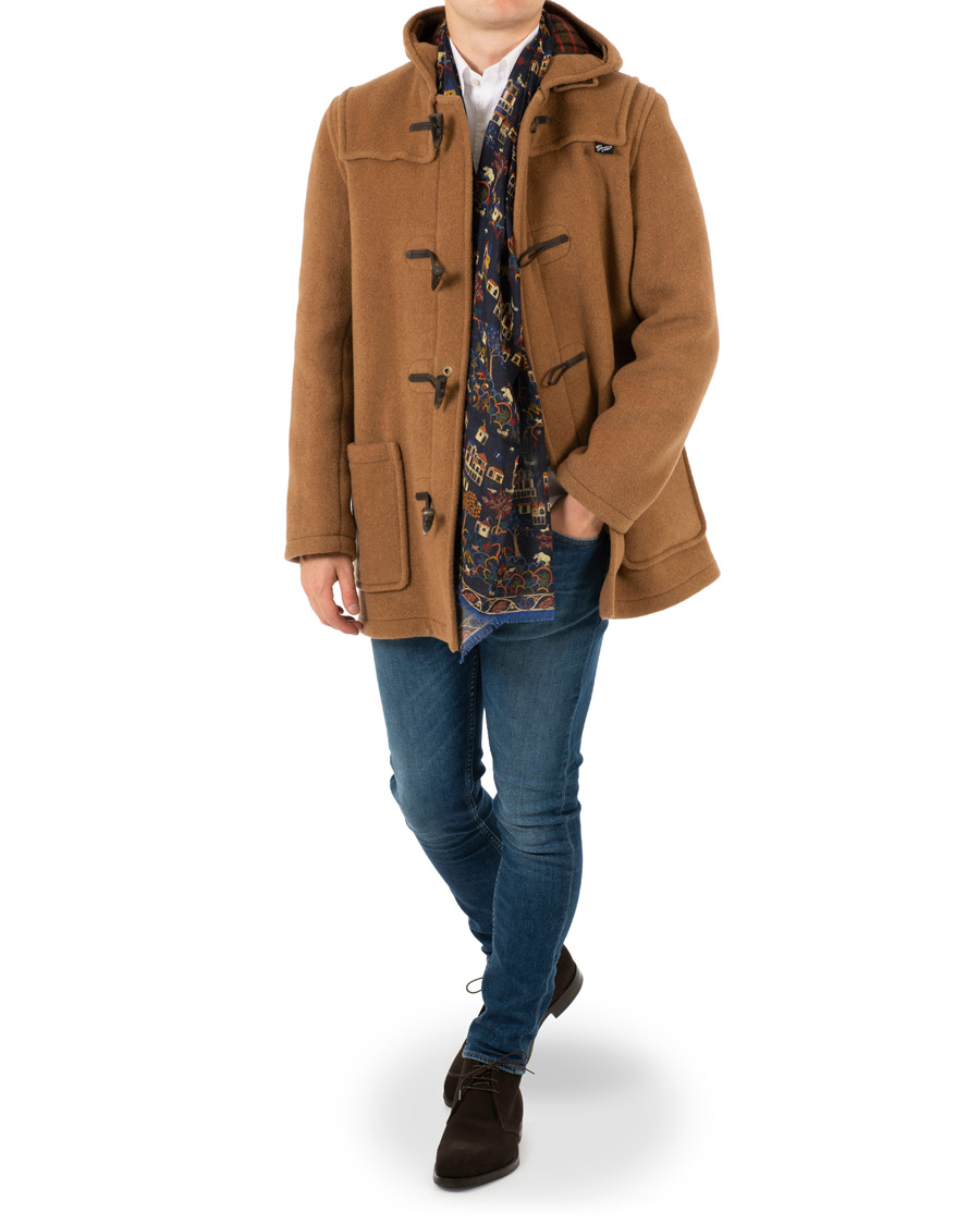 Herre | Jakker | Gloverall | Mens Mid Length Duffle Camel