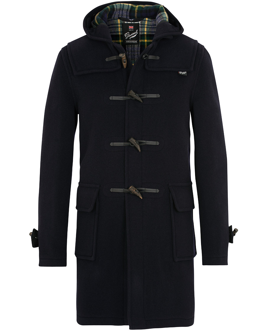 Herre | Jakker | Gloverall | Morris Duffle Coat Navy/Dress Gordon