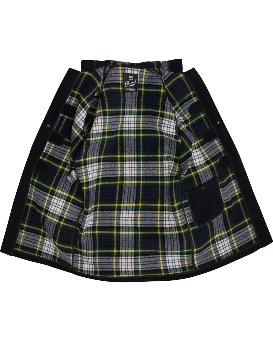 Herre | Jakker | Gloverall | Morris Duffle Coat Navy/Dress Gordon