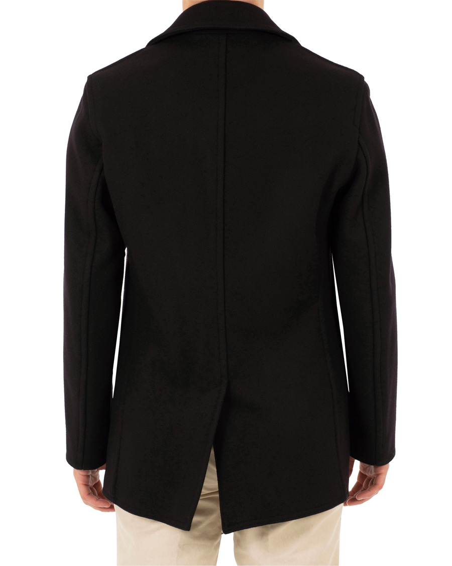 Herre | Jakker | Gloverall | Churchill Reefer Peacoat Navy