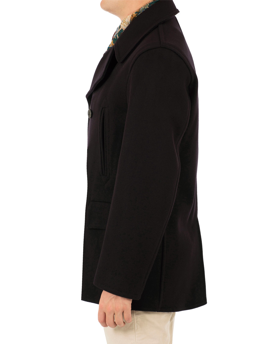 Herre | Jakker | Gloverall | Churchill Reefer Peacoat Navy