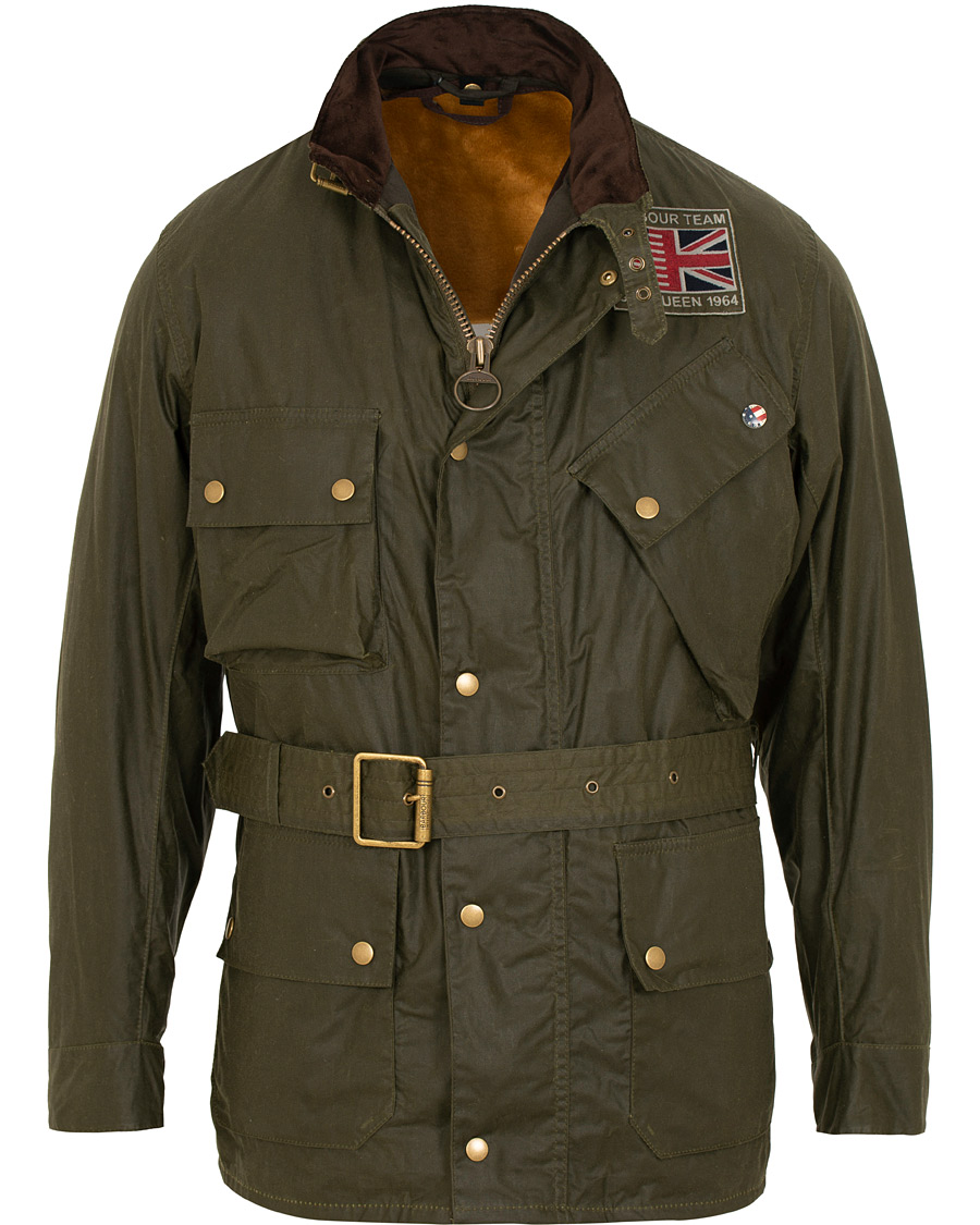 Herre | Jakker | Barbour International | Steve McQueen Joshua Light Weight Wax Jacket Olive