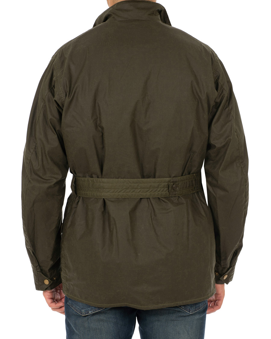 Herre | Jakker | Barbour International | Steve McQueen Joshua Light Weight Wax Jacket Olive