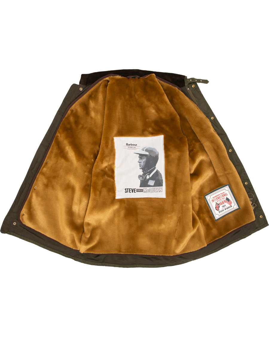 Herre | Jakker | Barbour International | Steve McQueen Joshua Light Weight Wax Jacket Olive