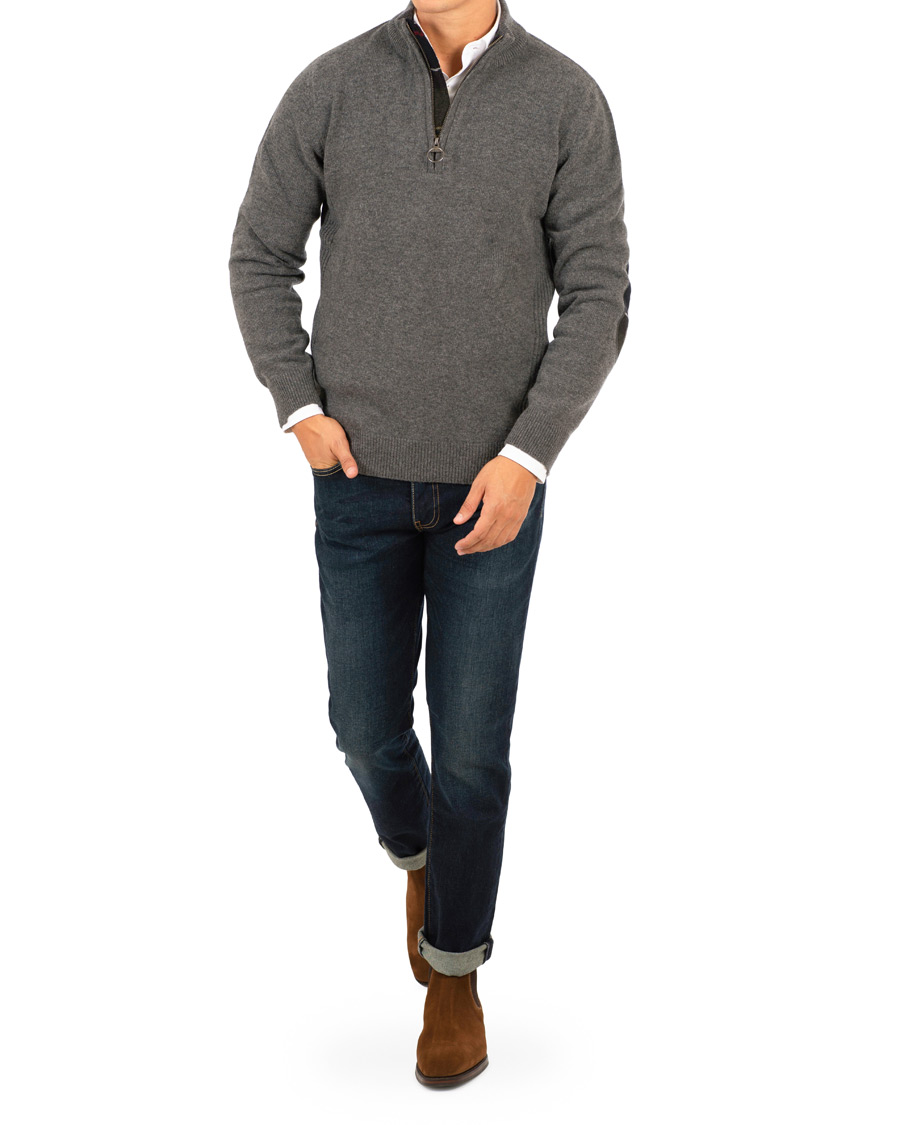 Herre | Gensere | Barbour Lifestyle | Holden Half Zip Mid Grey Marl