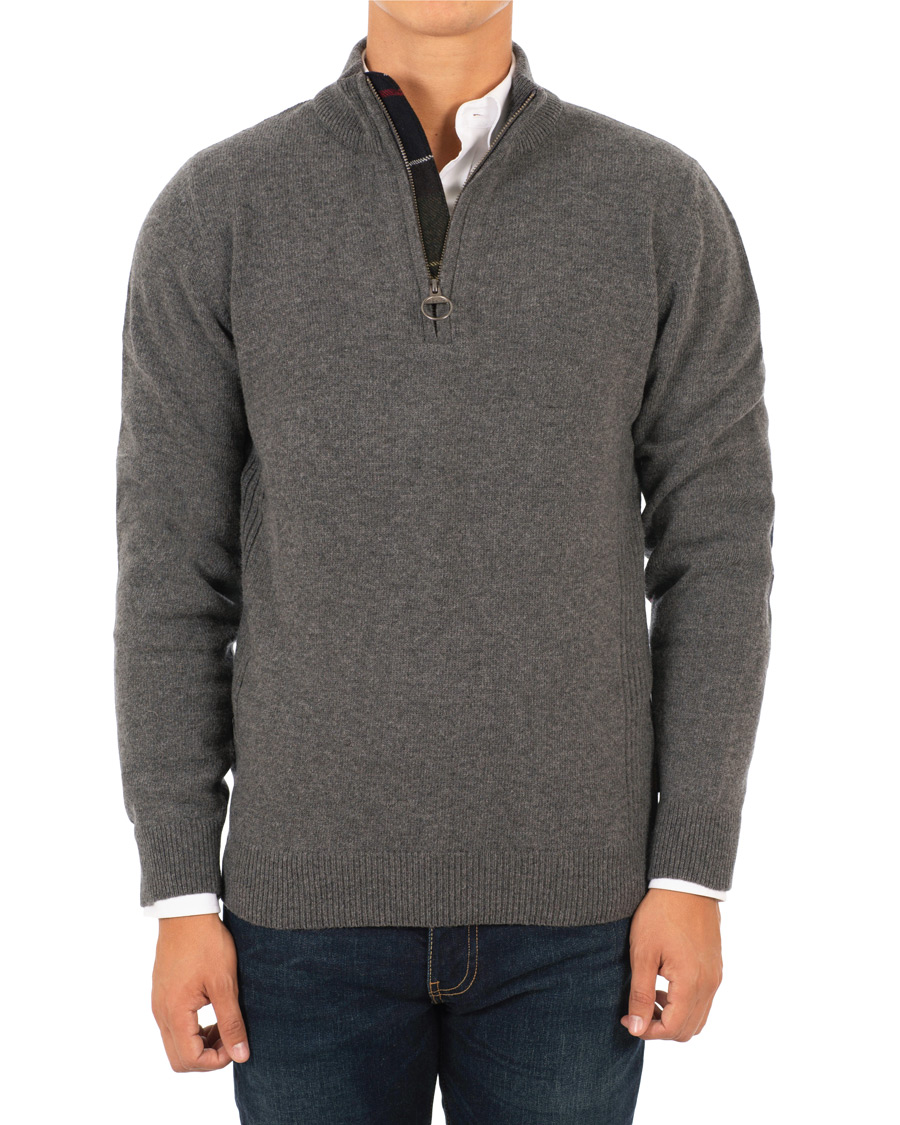 Herre | Gensere | Barbour Lifestyle | Holden Half Zip Mid Grey Marl